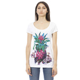 Just Cavalli White Cotton Women T-Shirt -   -  Just Cavalli.